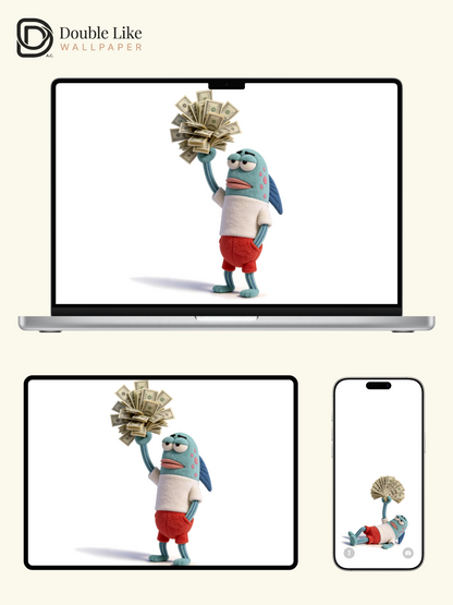 Every worker needs this rich fish wallpaper! Live wallpaper fits all phones [#HWWa004]
