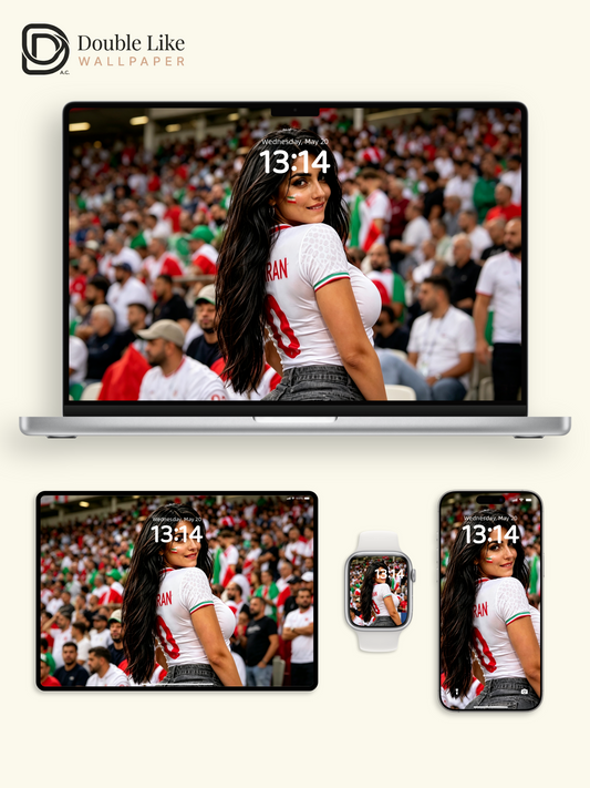 Iran female football‑fan stadium‑vibe live‑wallpaper pack for all devices [#HWWc014]