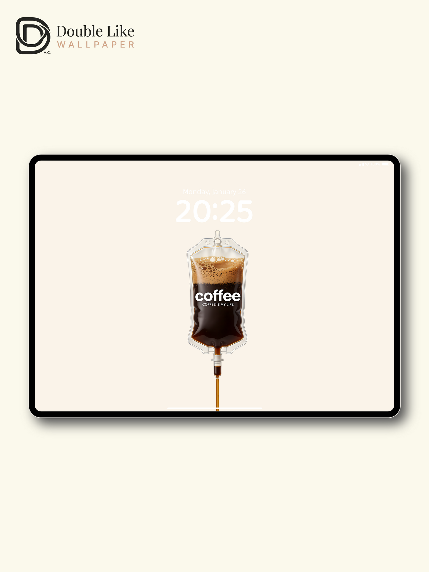 Coffee IV Bag Fun Art Happy Full Wallpaper Set [#ZMY472]