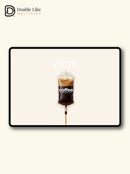 Coffee IV Bag Fun Art Happy Full Wallpaper Set [#ZMY472]