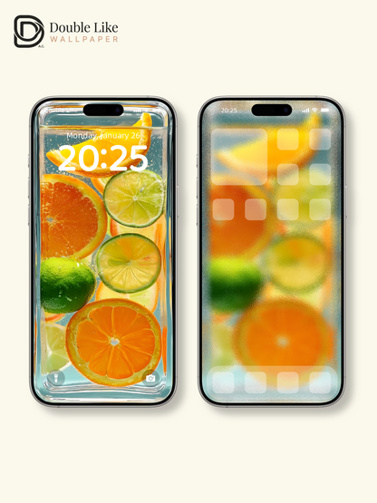 Fresh Summer Citrus Water Cheerful Photography Wallpaper Pack [#ZJYX0516]