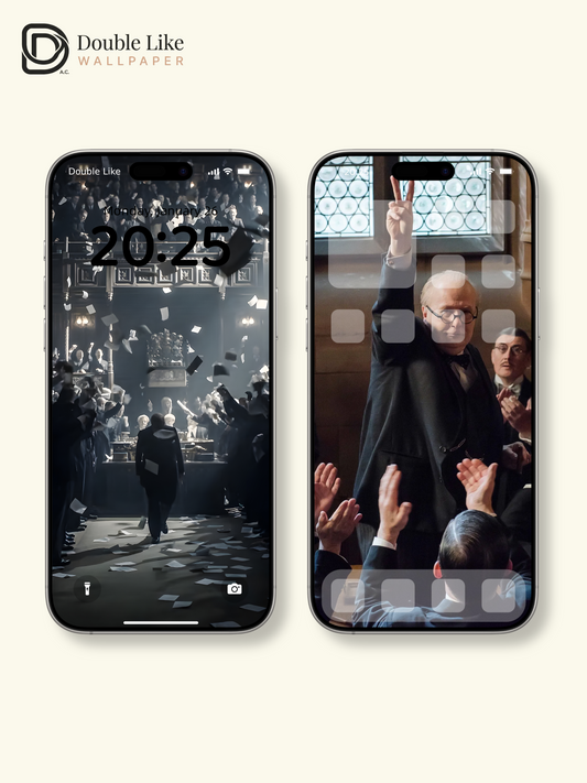 Darkest Hour Winston Churchill Movie Aesthetic Minimalist Wallpaper Pack [#ZMY526]
