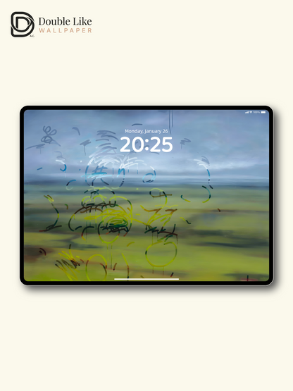 Misty Field Abstract Vibe Full Wallpaper Set [#ZMY374]