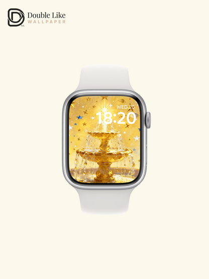 This golden wish fountain wallpaper brings you luck & money! Live wallpaper fits all phones [#HWWa007]