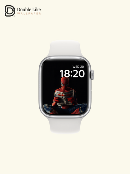 Funny Spider-Man Reading Newspaper Dark Aesthetic Wallpaper Pack [#ZJY496]