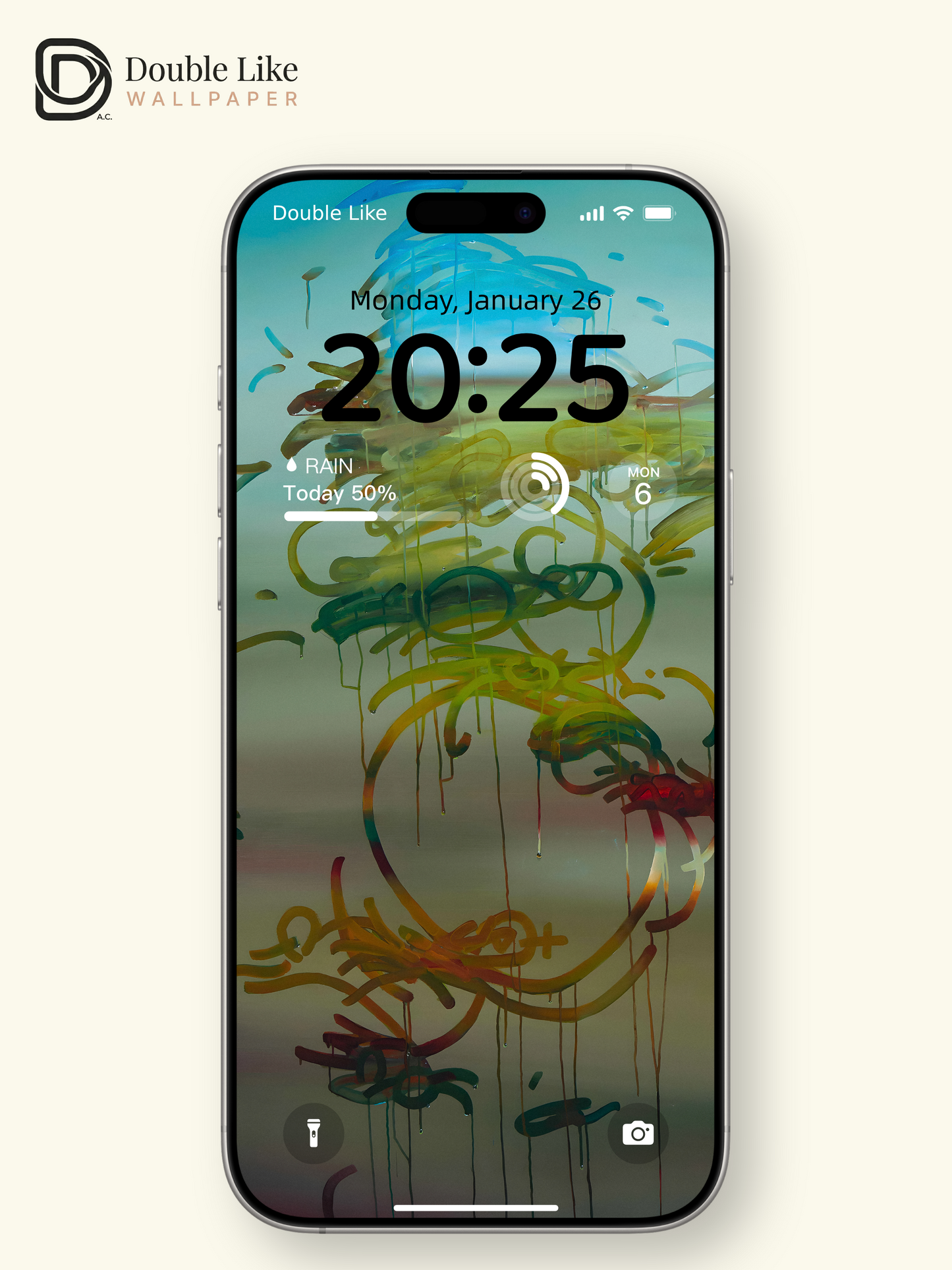 ：Abstract Fluid Calligraphy Lines Colorful Gradient Aesthetic Wallpaper Pack [#ZMY376]