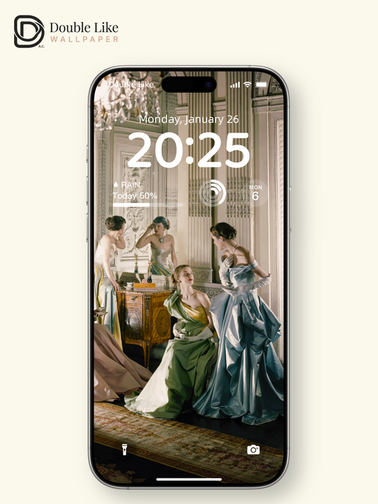 Mirror Ball | Romantic Vintage Portrait Wallpaper Pack [#ZMY146]