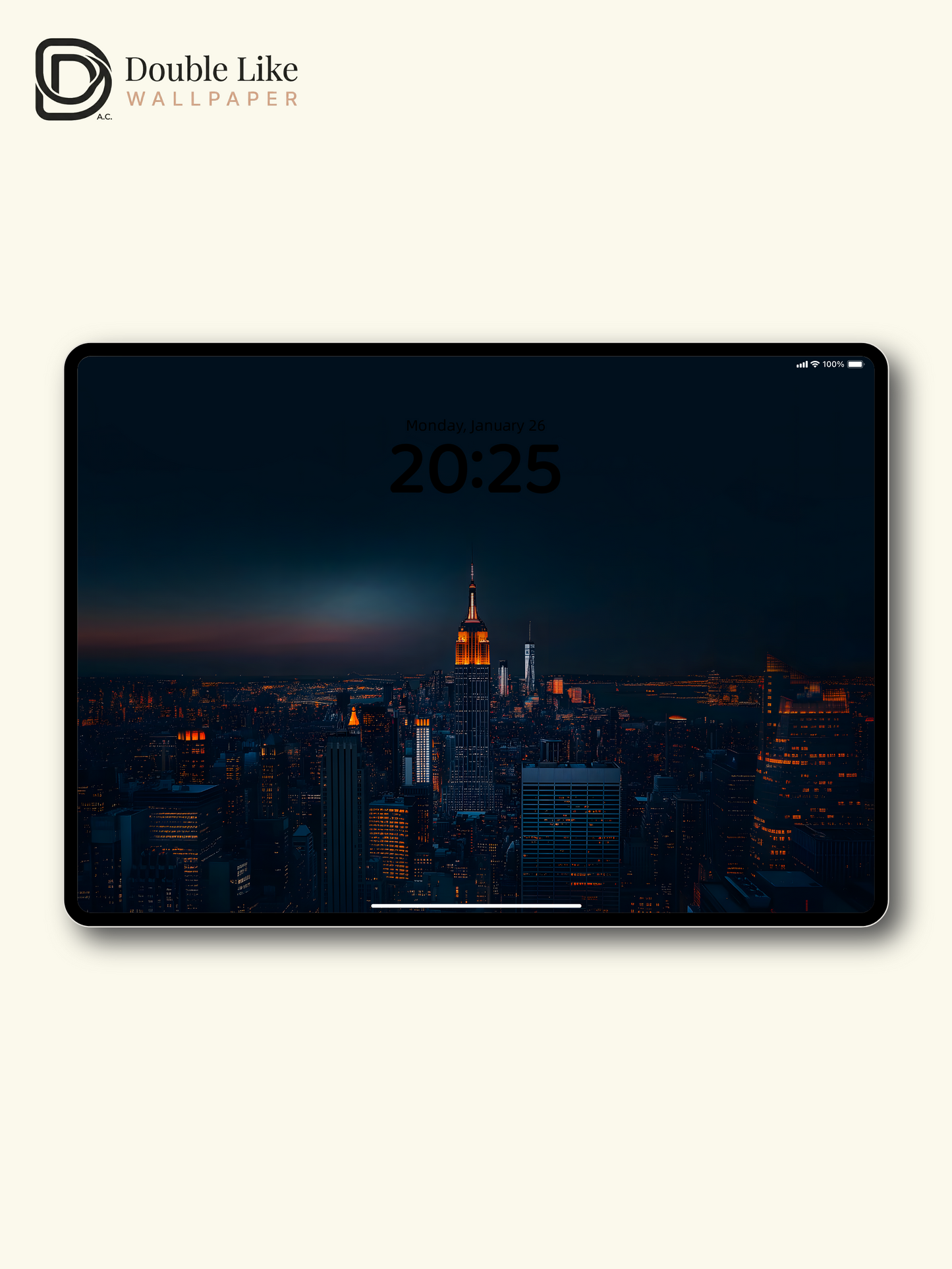 NYC Empire State Building Night City Vibe Full Wallpaper Set [#ZMY088]