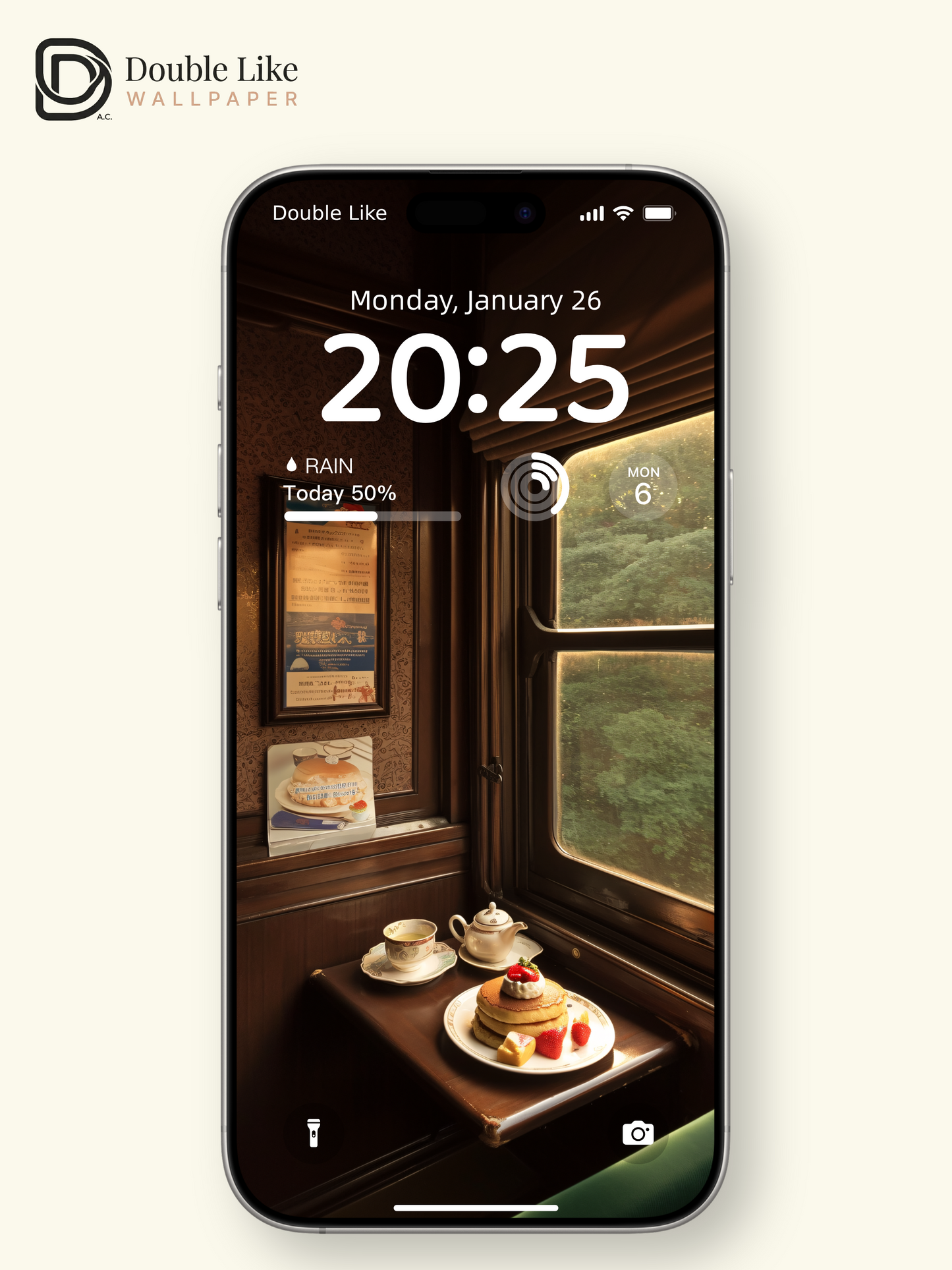 Vintage Train Carriage Afternoon Tea Aesthetic Photography Wallpaper Pack [#JJ1207]