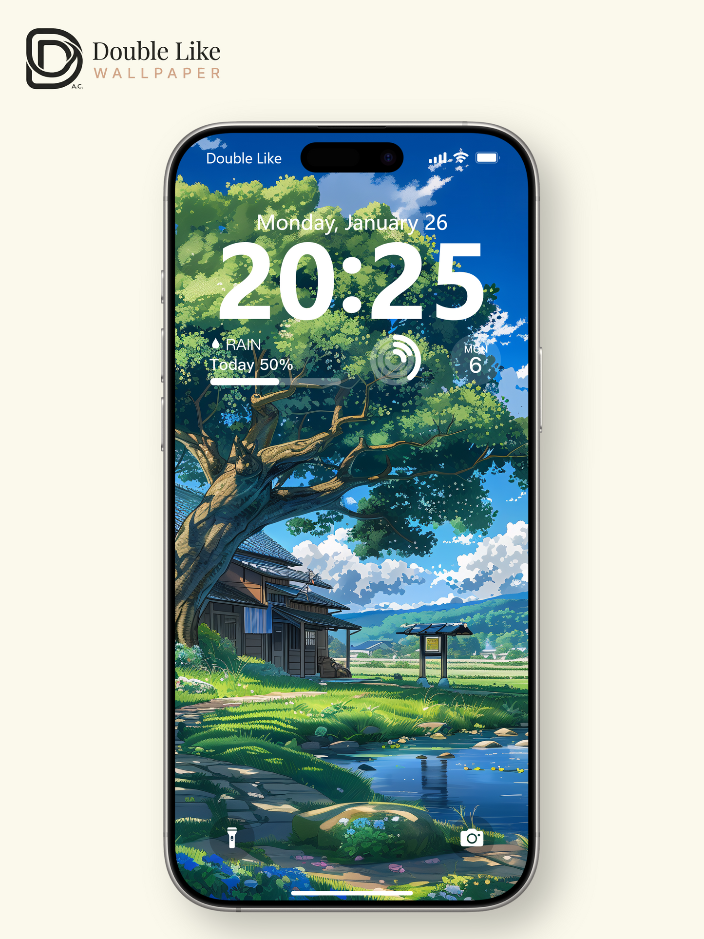 Summer Countryside River Anime Inspired Healing Wallpaper Pack [#WGF040]