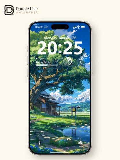 Summer Countryside River Anime Inspired Healing Wallpaper Pack [#WGF040]