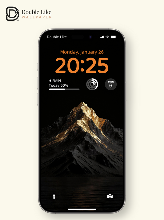 Black Gold Gilded Mountain Aesthetic Wallpaper Pack [#LFHL30309]