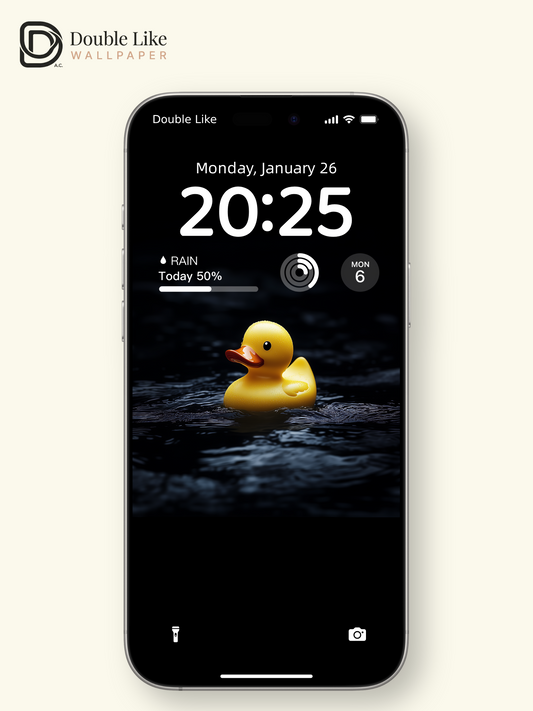 Lonely Little Yellow Duck Dark Aesthetic Wallpaper Pack [#ZJY611]