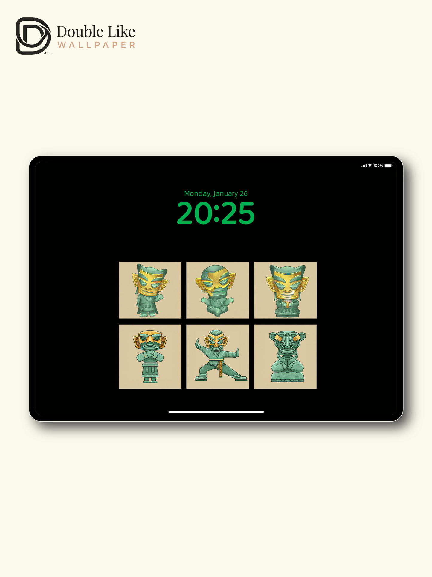 Atmospheric Cute Sanxingdui Cartoon IP Illustration Wallpaper Pack, Compatible with iPhone & Android Lock Screen, Tablet, PC & Smart Watch HD Wallpapers [#ZMY471]