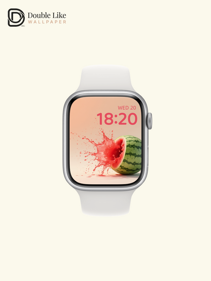 Splashing Watermelon Juice Summer Fruit Minimalist Aesthetic Wallpaper Pack [#ZMY225]