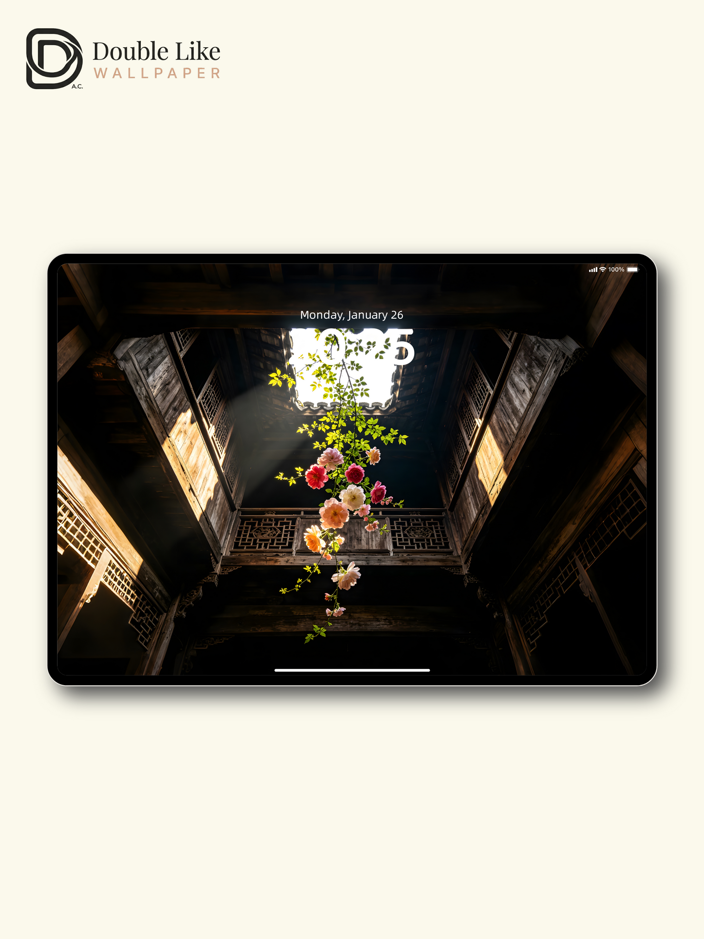 Chinesestyle Courtyard Floral Aesthetic Cinematic Light Wallpaper Pack [#ZMY480]