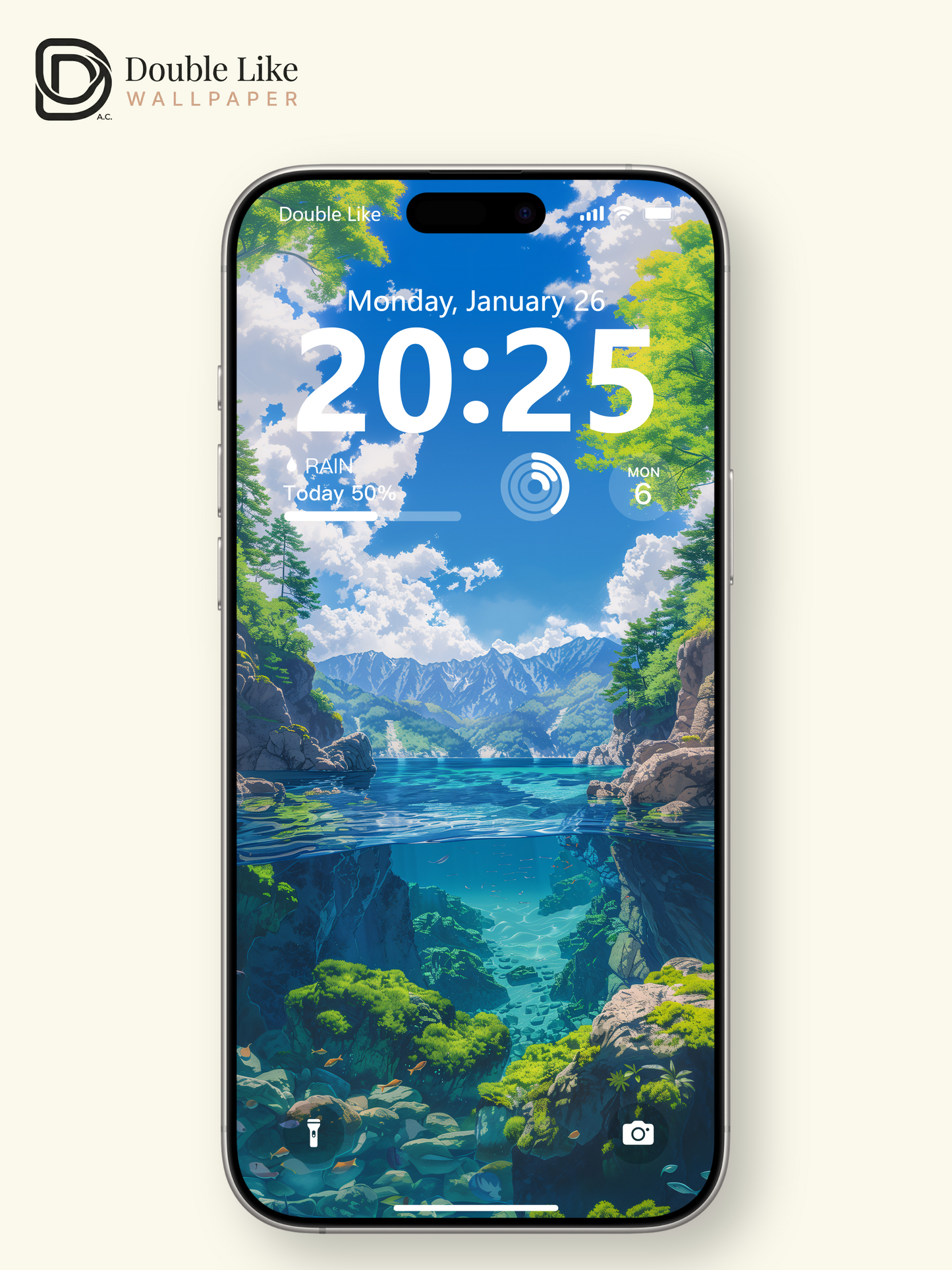 Crystal Clear Lake Nature Anime Inspired Wallpaper Pack [#WGF039]