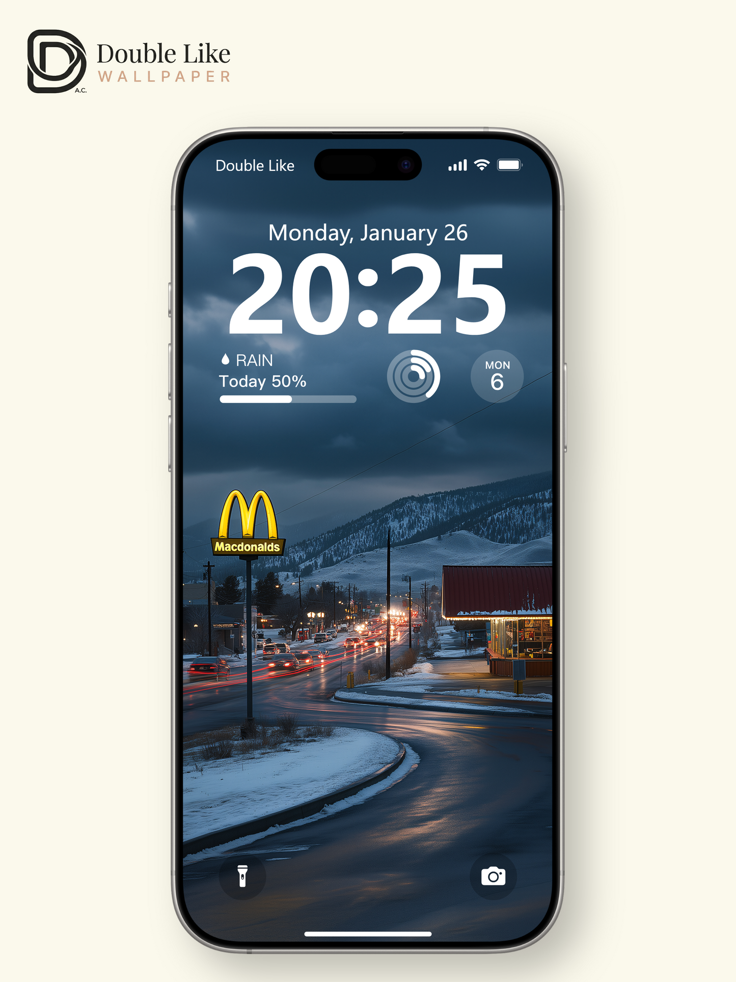 Winter Evening Snowy Town Cinematic Aesthetic Photography Wallpaper Pack [#WGF084]