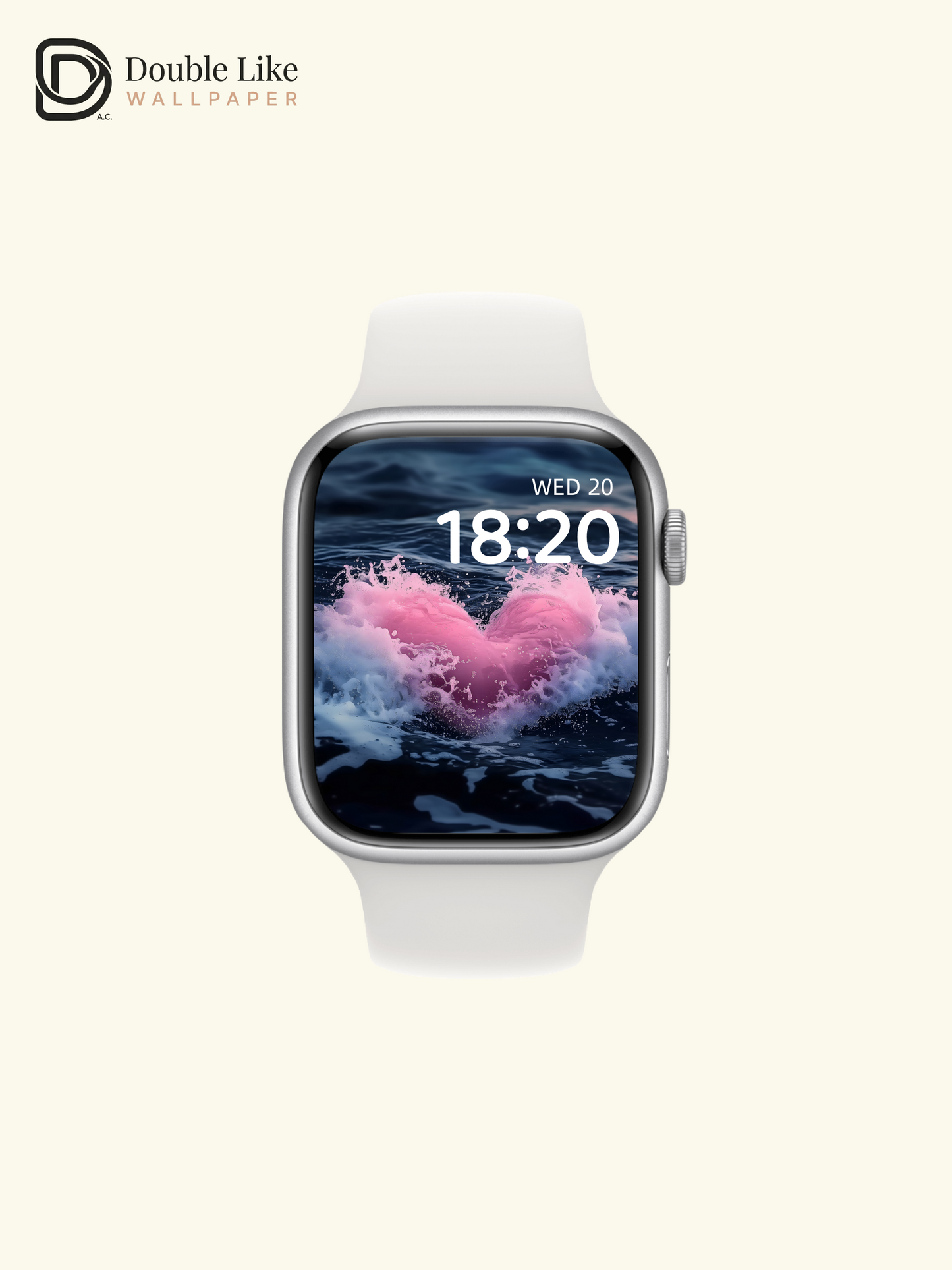 Pink Heart Water Splash Ocean Aesthetic Wallpaper Pack [#ZJYX0301]