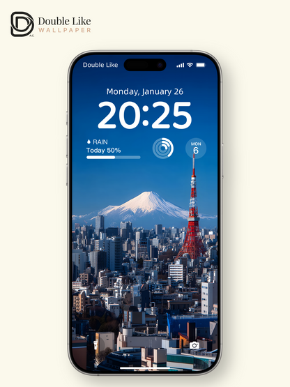 Tokyo City Skyline Mount Fuji Travel Photography Wallpaper [#ZJYX0642]