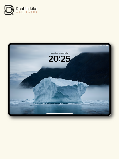 Combined Product Name: Cold Fog Polar Iceberg Lonely Calming Atmospheric Frigid Landscape Full-Device Wallpaper Pack [#ZMY071]