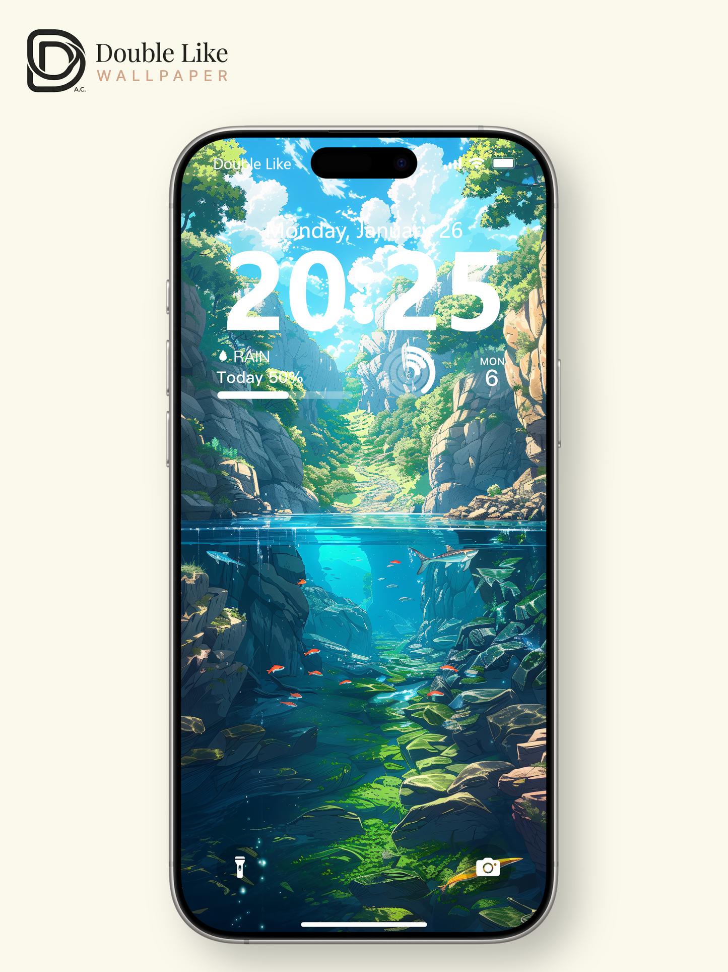 Canyon River Underwater Nature Anime Inspired Wallpaper Pack [#WGF044]