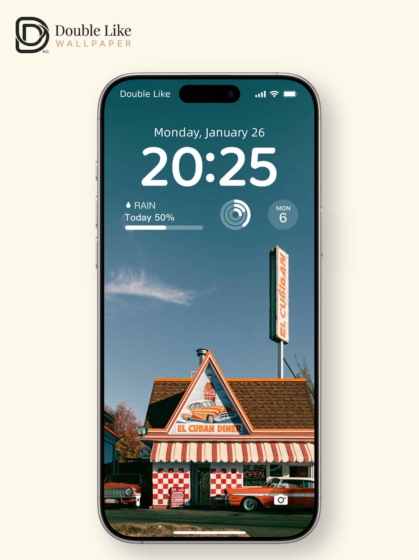 Vintage American El Cuban Diner Classic Cars Aesthetic Wallpaper Pack [#JJ1373]