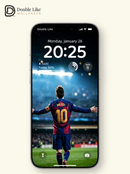 Messi stadium‑back inspirational live wallpaper pack for phone,PC & tablet [#HWWc009]