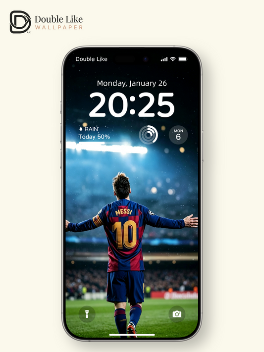 Messi stadium‑back inspirational live wallpaper pack for phone,PC & tablet [#HWWc009]