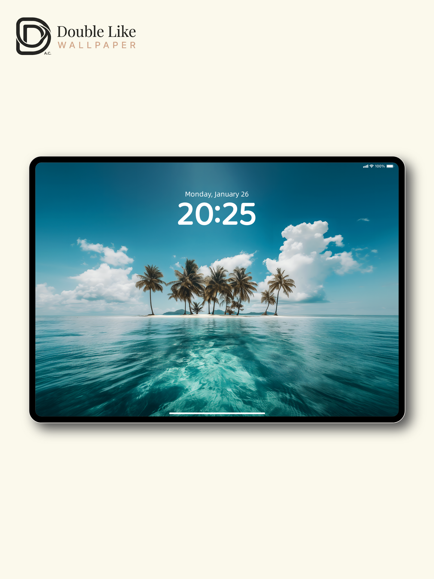 Tropical Island Palm Trees Beach Aesthetic Wallpaper Pack [#ZJY468]