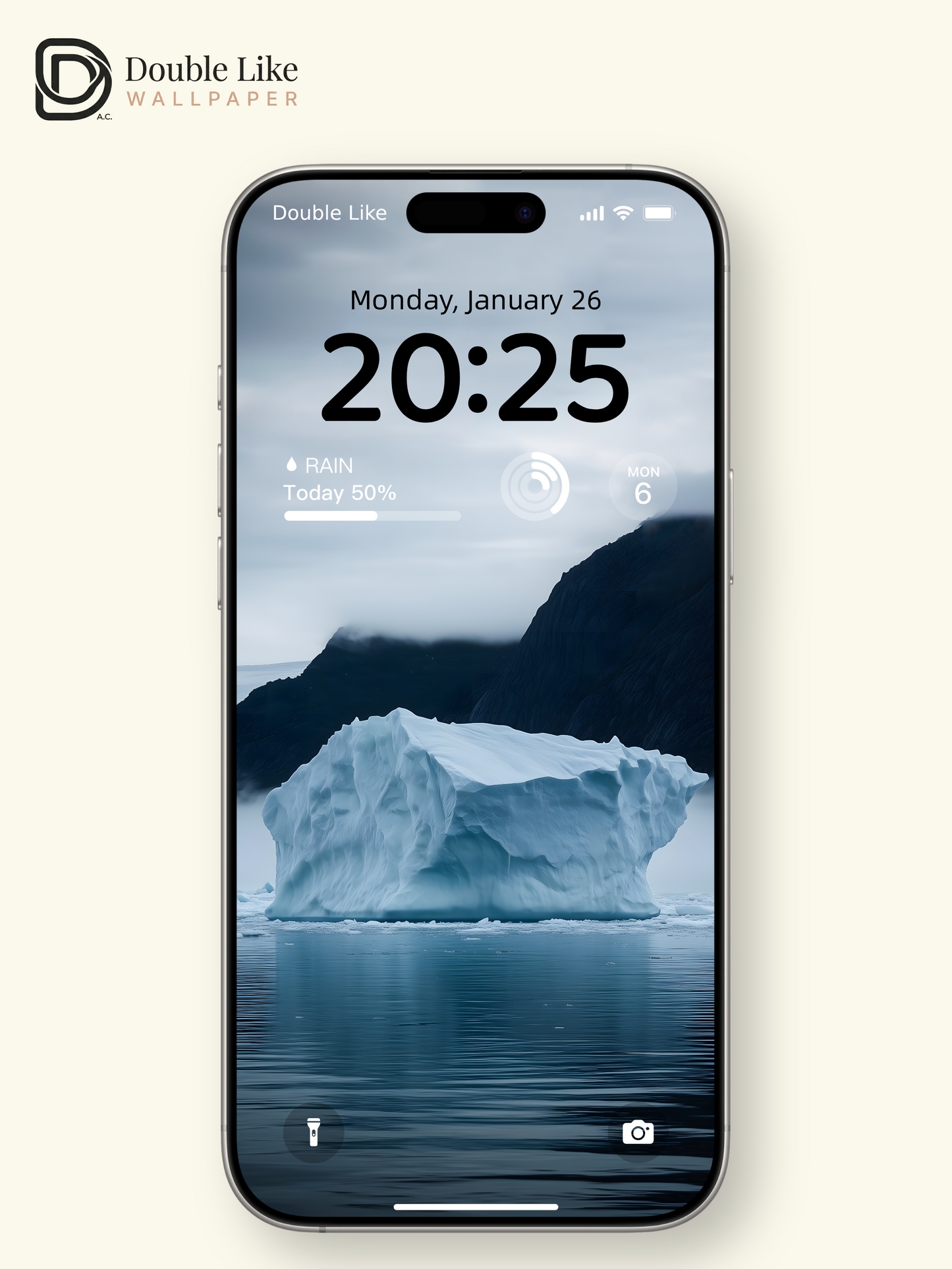 Combined Product Name: Cold Fog Polar Iceberg Lonely Calming Atmospheric Frigid Landscape Full-Device Wallpaper Pack [#ZMY071]