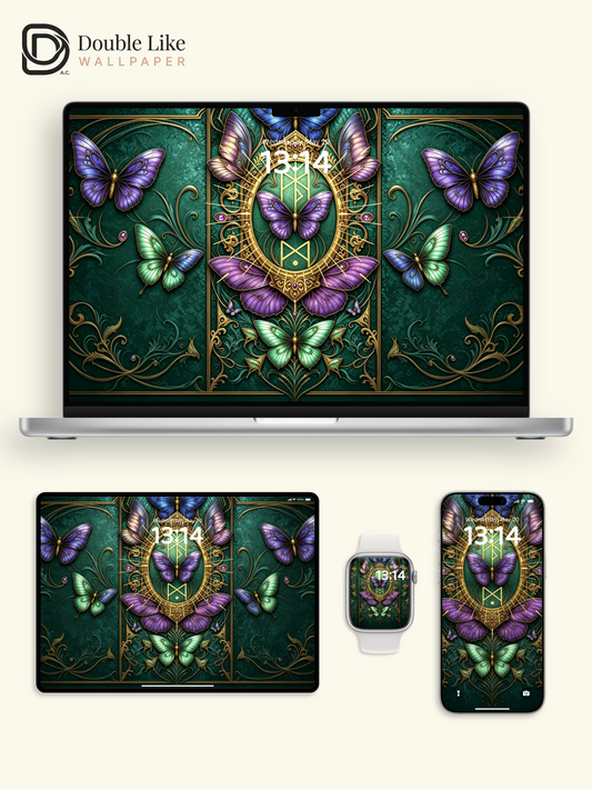 Noble Wallpaper | Butterfly Fortune, Popularity, Spiritual Protection & Benefactor Luck [#HWWx012]