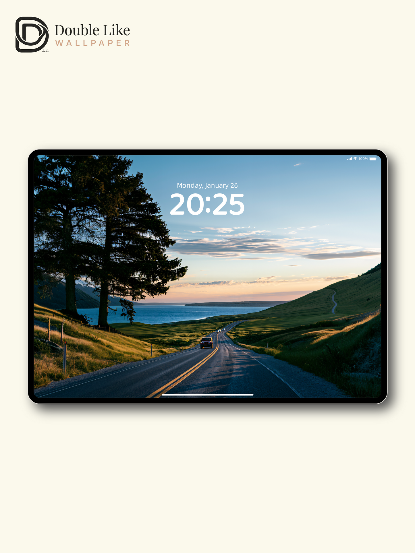 Scenic Coastal Road Trip Golden Hour Aesthetic Wallpaper Pack [#JJ1366]