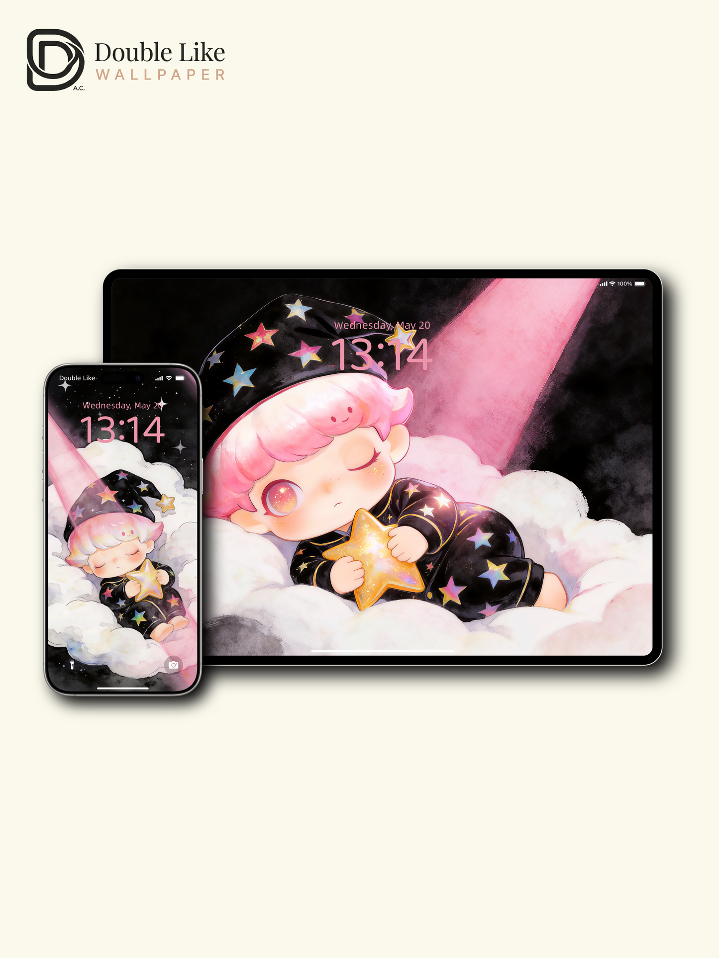 Sleeping With A Little Star ✨ | Dreamy Wallpaper [#JJ335]