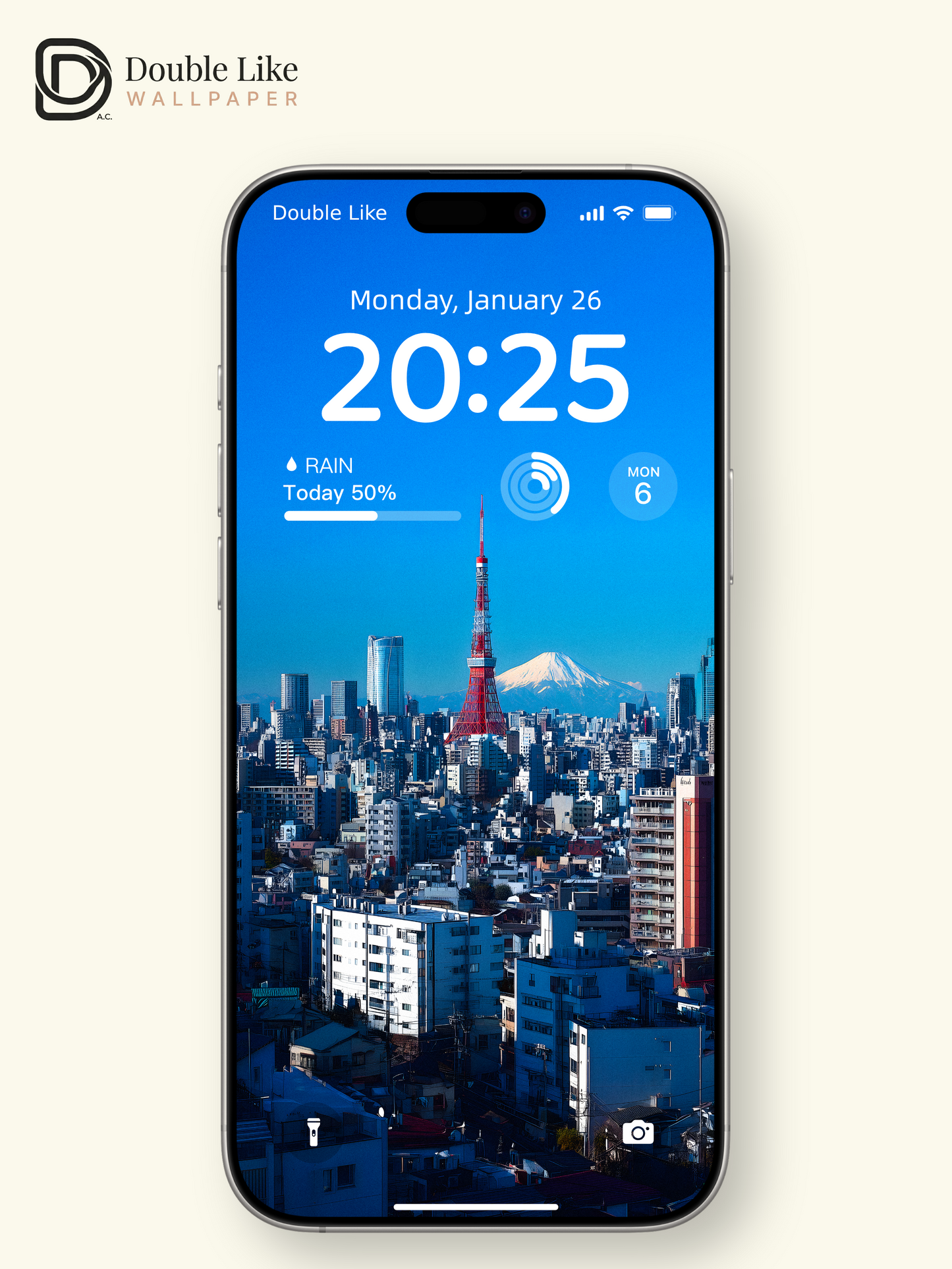 Tokyo Tower Mt.Fuji Japanese City Vibe Full Wallpaper Set [#ZMY369]