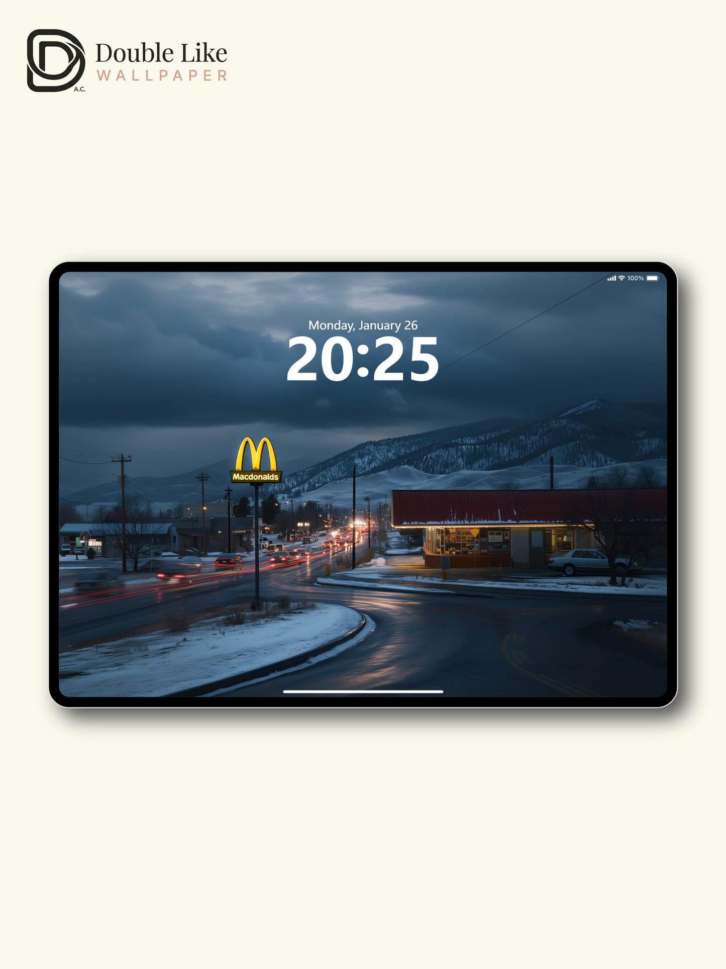 Winter Evening Snowy Town Cinematic Aesthetic Photography Wallpaper Pack [#WGF084]