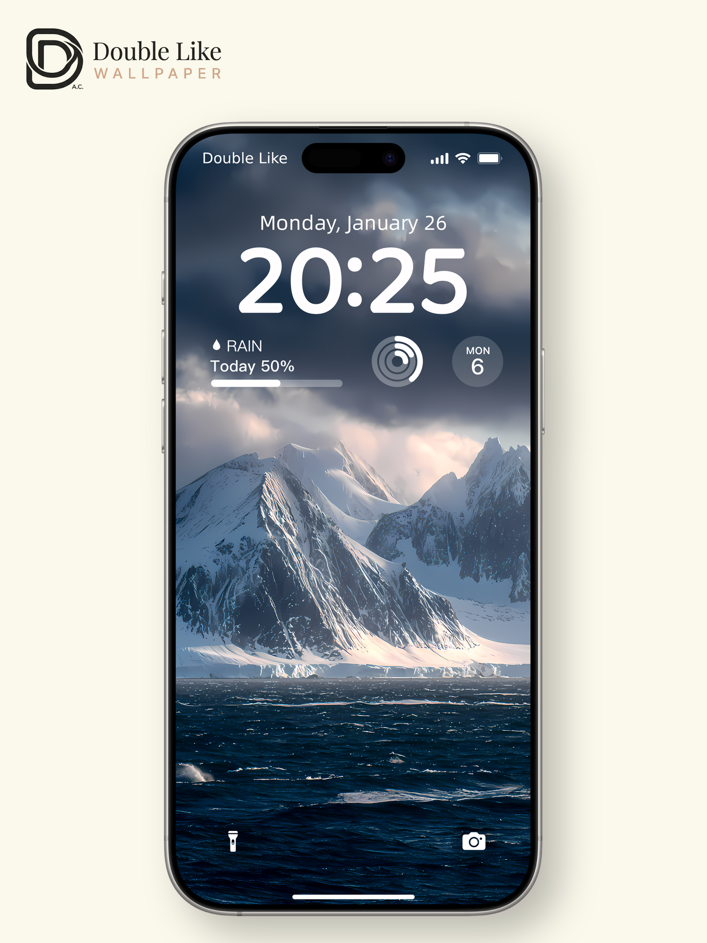 Snow Mountain & Arctic Ocean Aesthetic Wallpaper Pack [#LFHL1007]