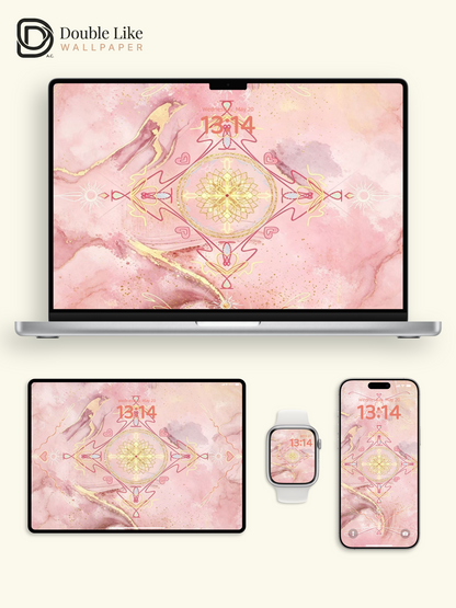 Peach Blossom Wallpaper | "Whisper of Floral Love" [#HWWx007]