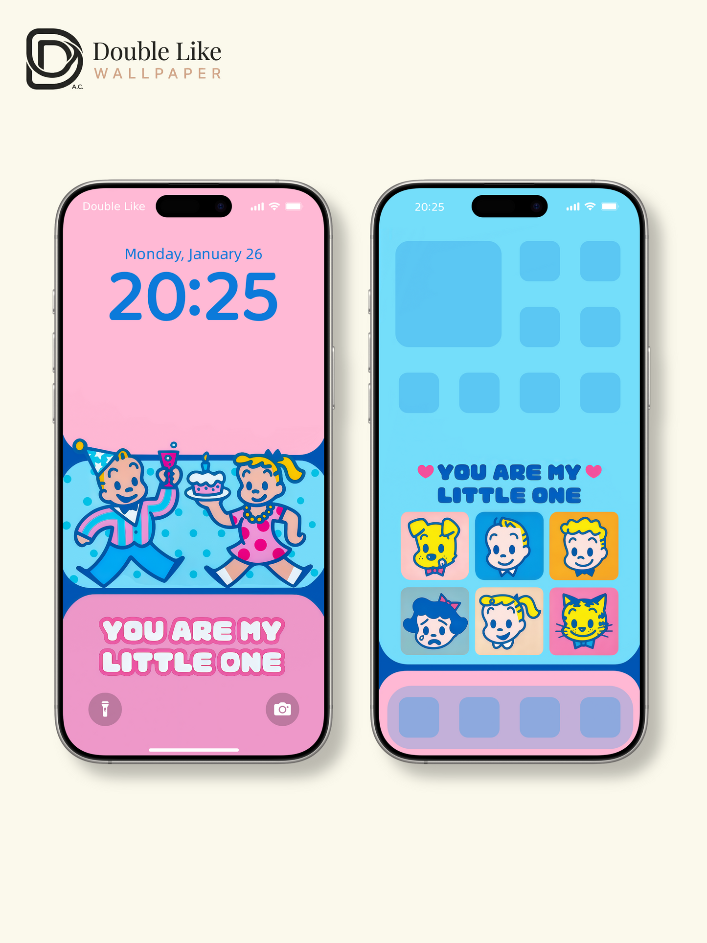 You Are My Little One · Color Emotion Faces Wallpaper Pack [#JJ396]