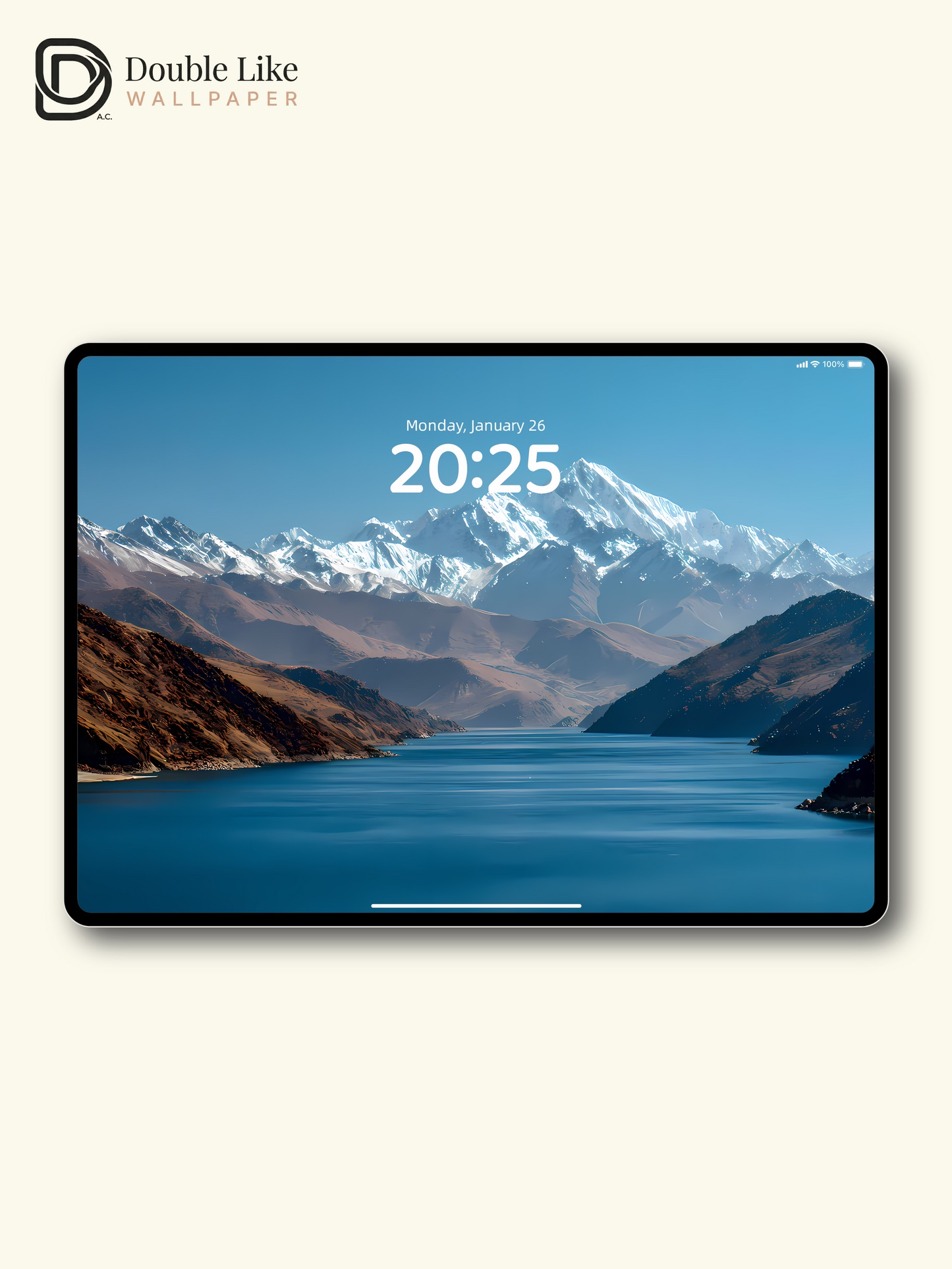 Aesthetic Snow Mountain Lake Nature Landscape Digital Art Wallpaper Pack [#LFHL1024]