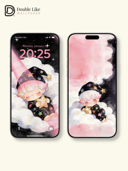 Sleeping With A Little Star ✨ | Dreamy Wallpaper [#JJ335]