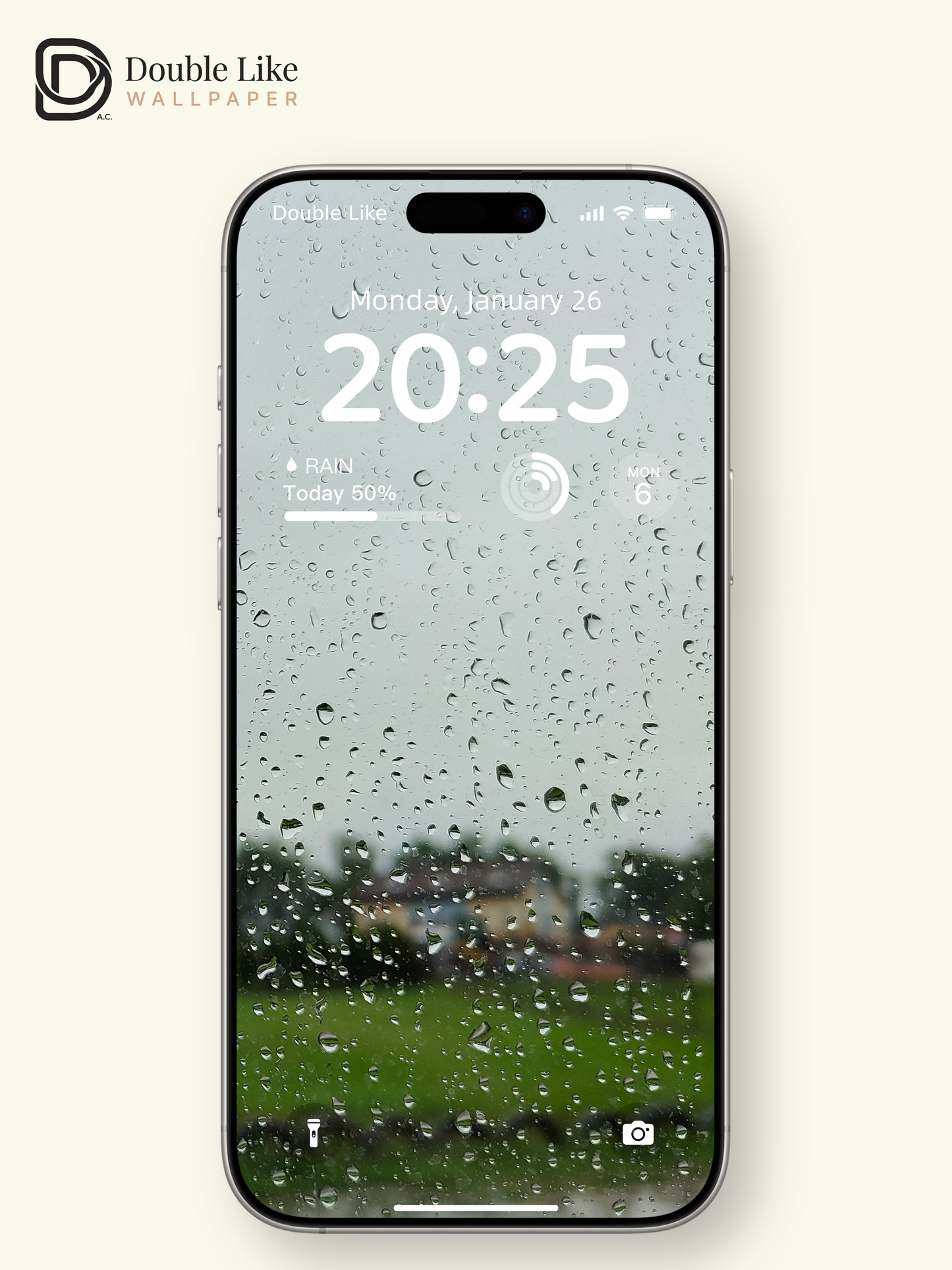 Atmospheric Rainy Window Blurry Suburb Landscape Wallpaper Pack, Compatible with iPhone & Android Lock Screen, Tablet, PC & Smart Watch HD Wallpapers [#ZMY513]