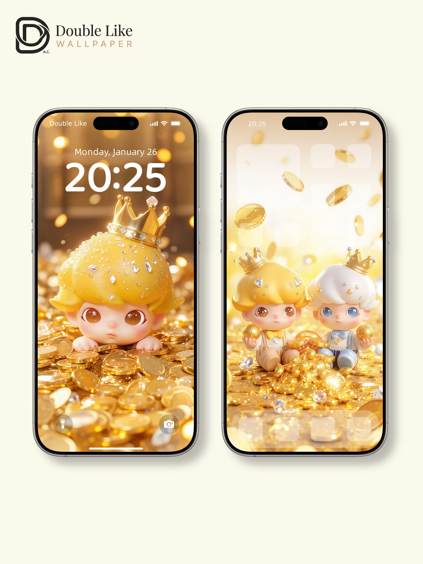 Starlight Prince · Lucky Coin Rain 💰✨ | Wealth Wallpaper [#JJ103]