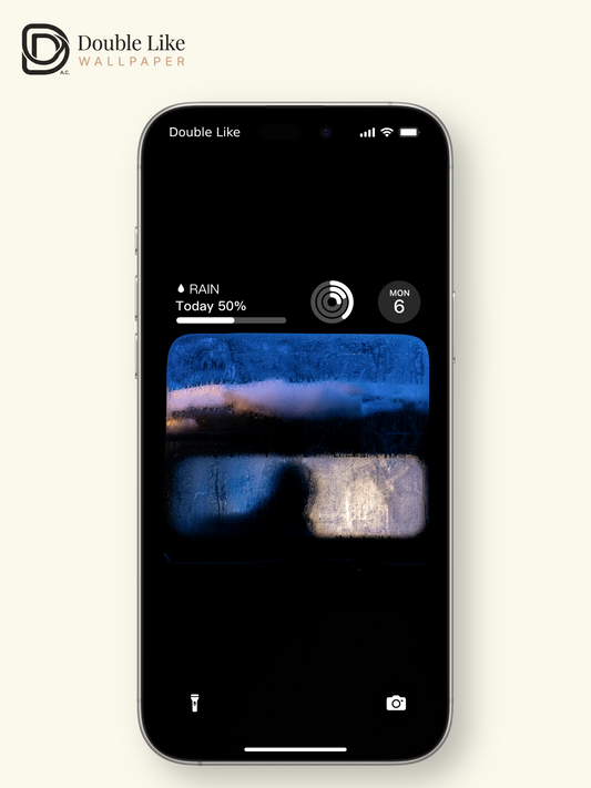 Dark Blue Frosty Bus Window Night Minimalist Aesthetic Wallpaper Pack [#ZMY529]