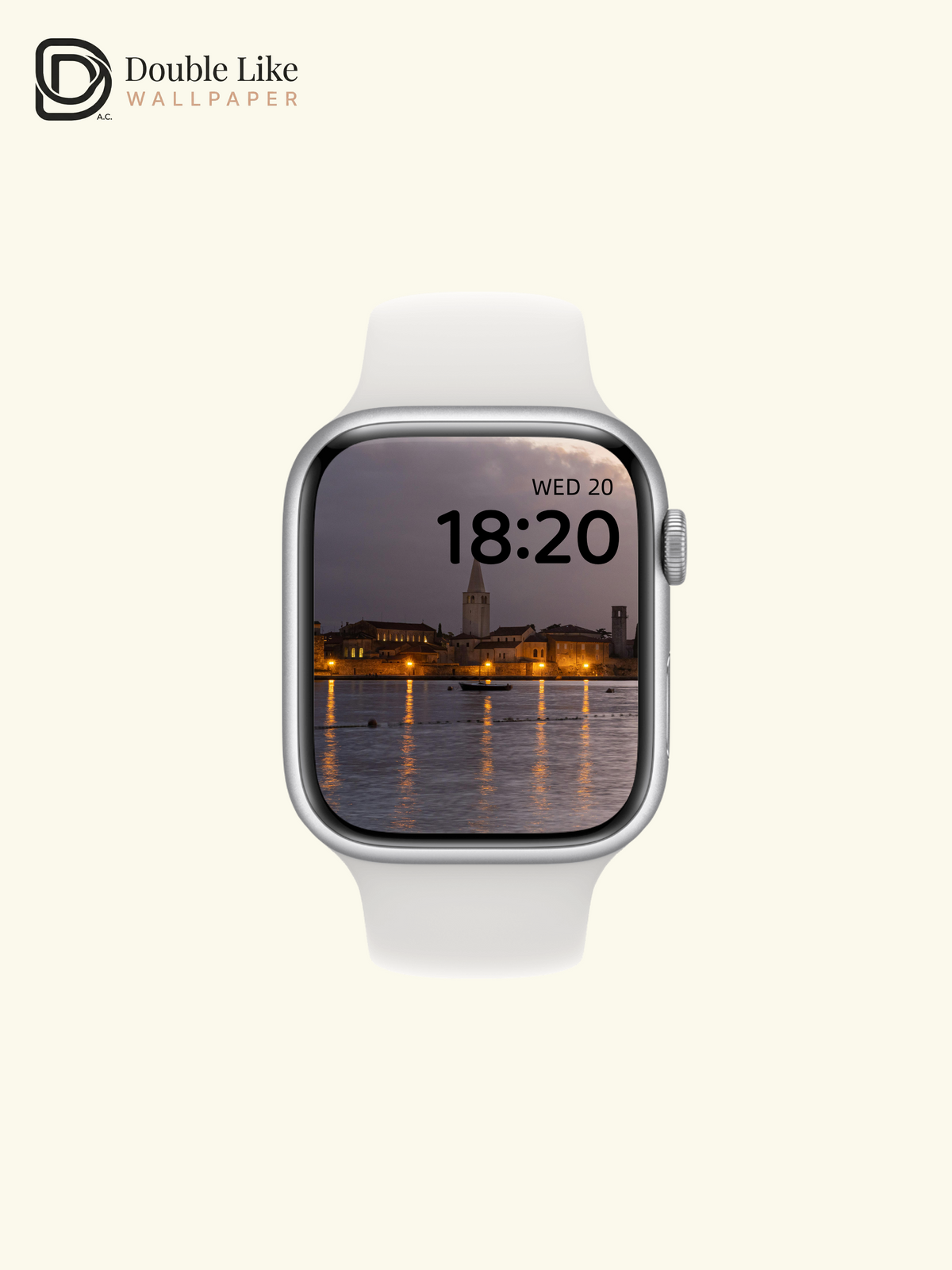 Coastal European Old Town Bell Tower Dusk Water Reflections Aesthetic Wallpaper Pack [#ZMY399]