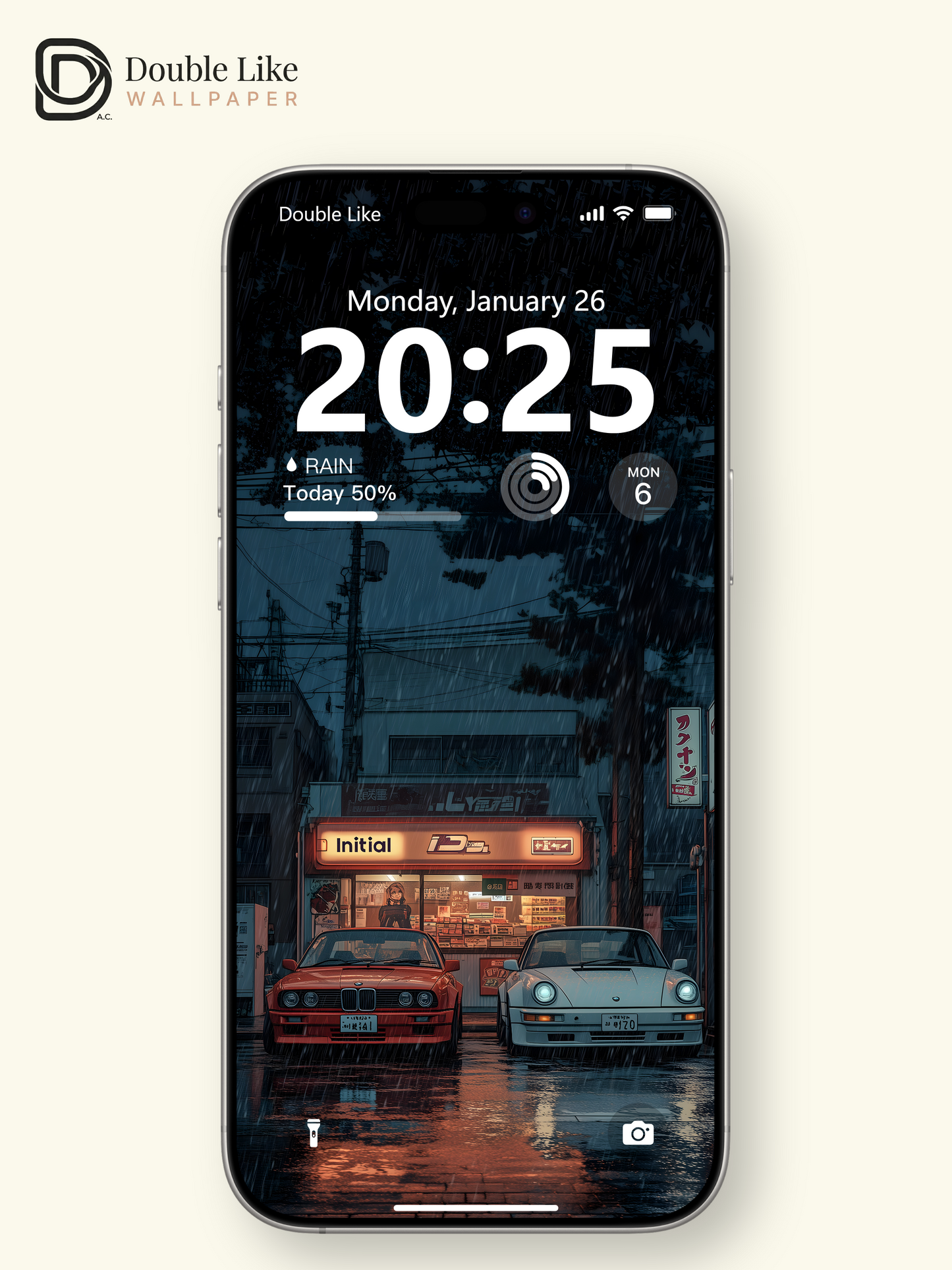 Rainy Japanese Street Vintage Cars Cinematic Aesthetic Wallpaper Pack [#WGF115]