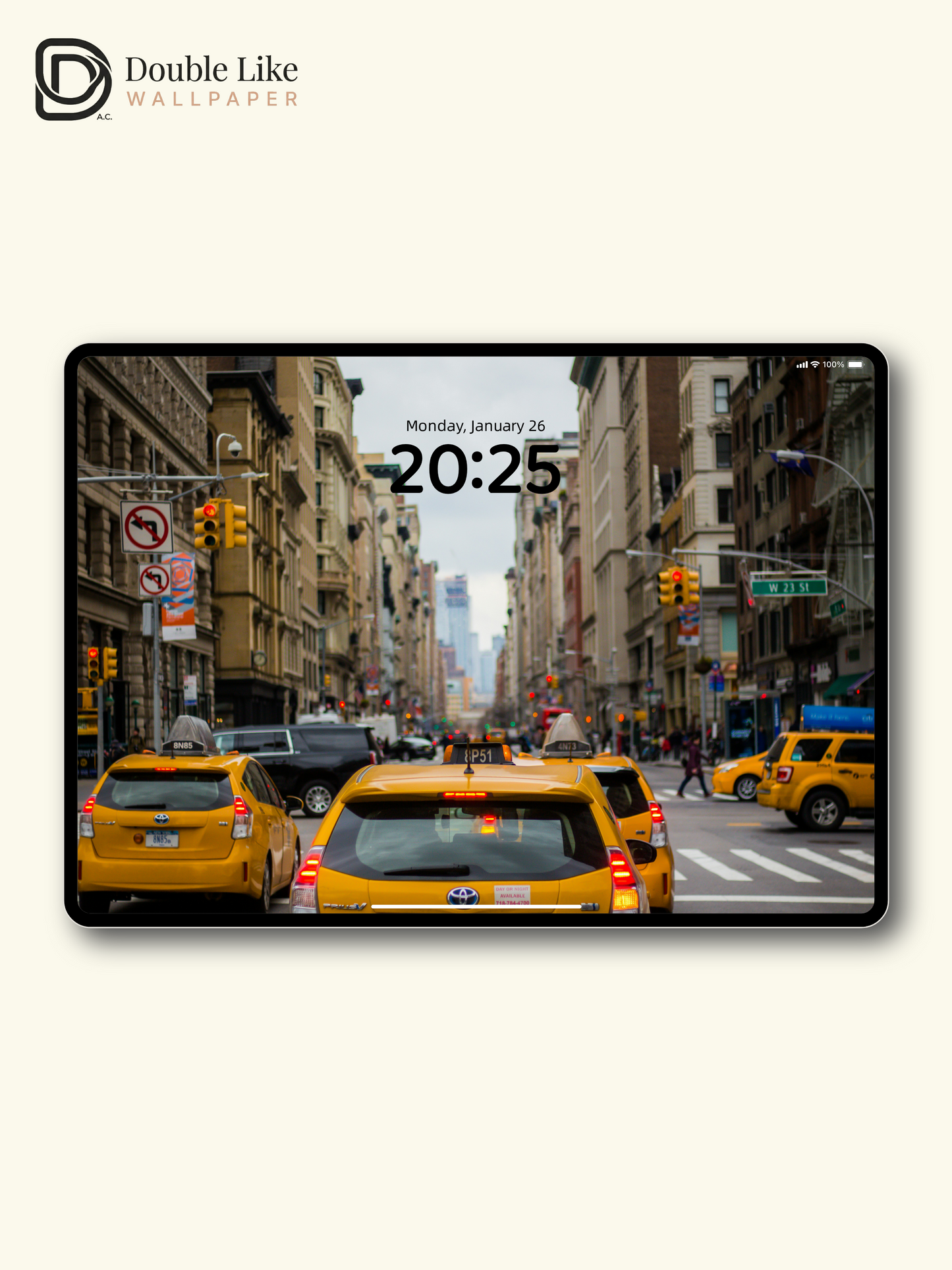 New York Yellow Taxi Street Vintage Cinematic Aesthetic Wallpaper Pack [#ZMY536]