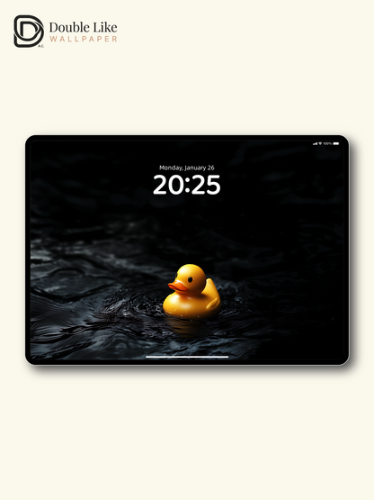 Lonely Little Yellow Duck Dark Aesthetic Wallpaper Pack [#ZJY377]