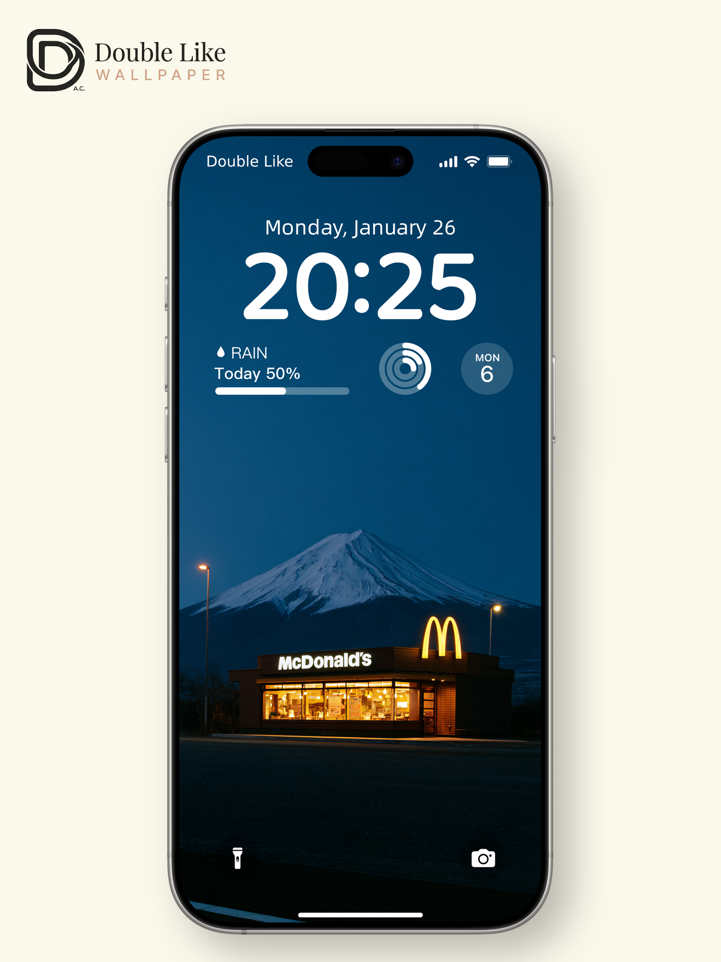 Mount Fuji Twilight McDonald's Roadside Aesthetic Wallpaper Pack [#JJ1412]