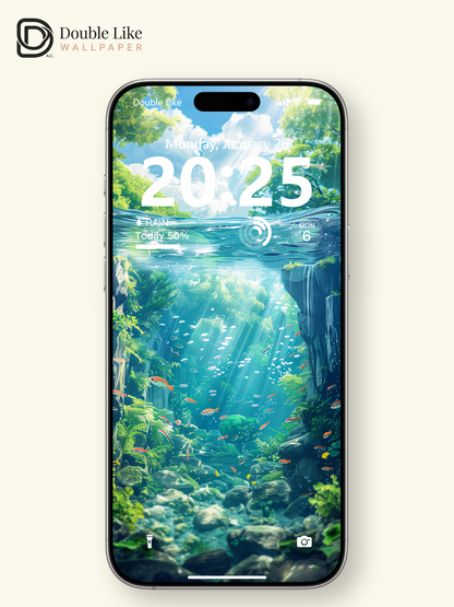 Canyon Lake Underwater Nature Anime Inspired Wallpaper Pack [#WGF058]